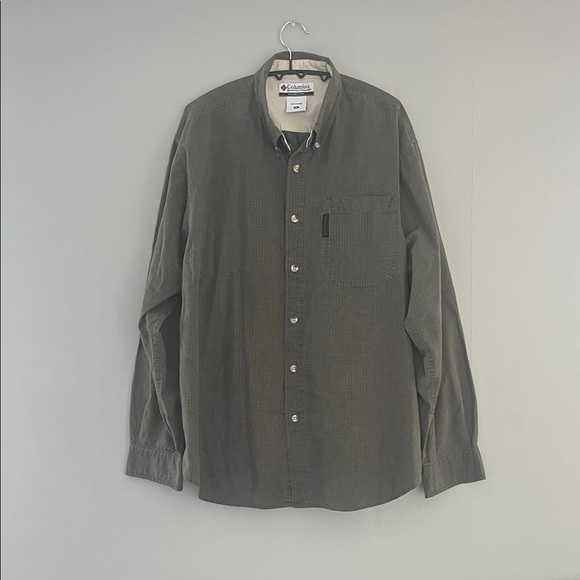 Columbia Men's Dark Olive Casual Shirt Size Medium - Picture 1 of 8